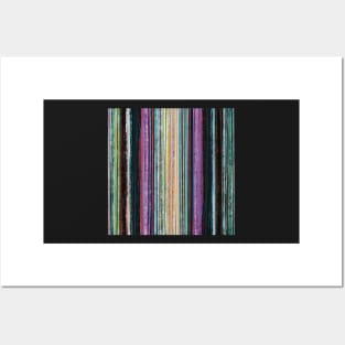 Midnight Rustic Stripes Posters and Art